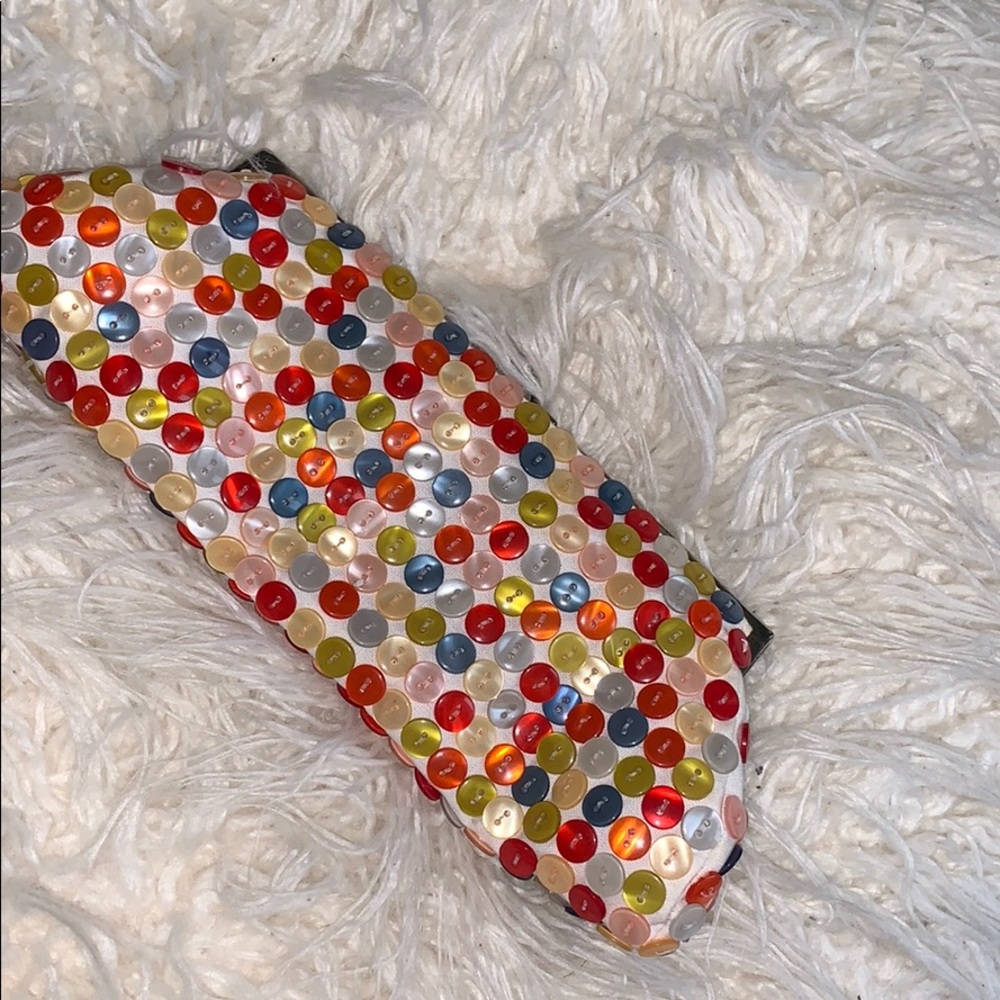 SOLD: 🛍 Multi-color Button Clutch Bag